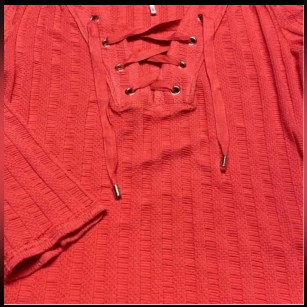 NWT Free People ICE COLD Lace Up Top